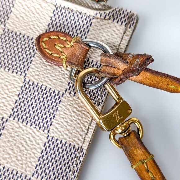 LOUIS VUITTON Damier Azur Neverfull Pouch - Picture 2 of 13